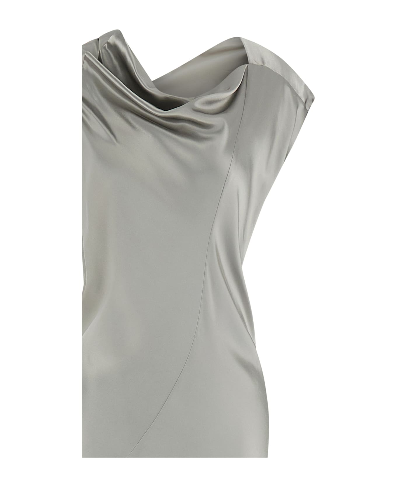 Alberta Ferretti Satin Dress - Gray