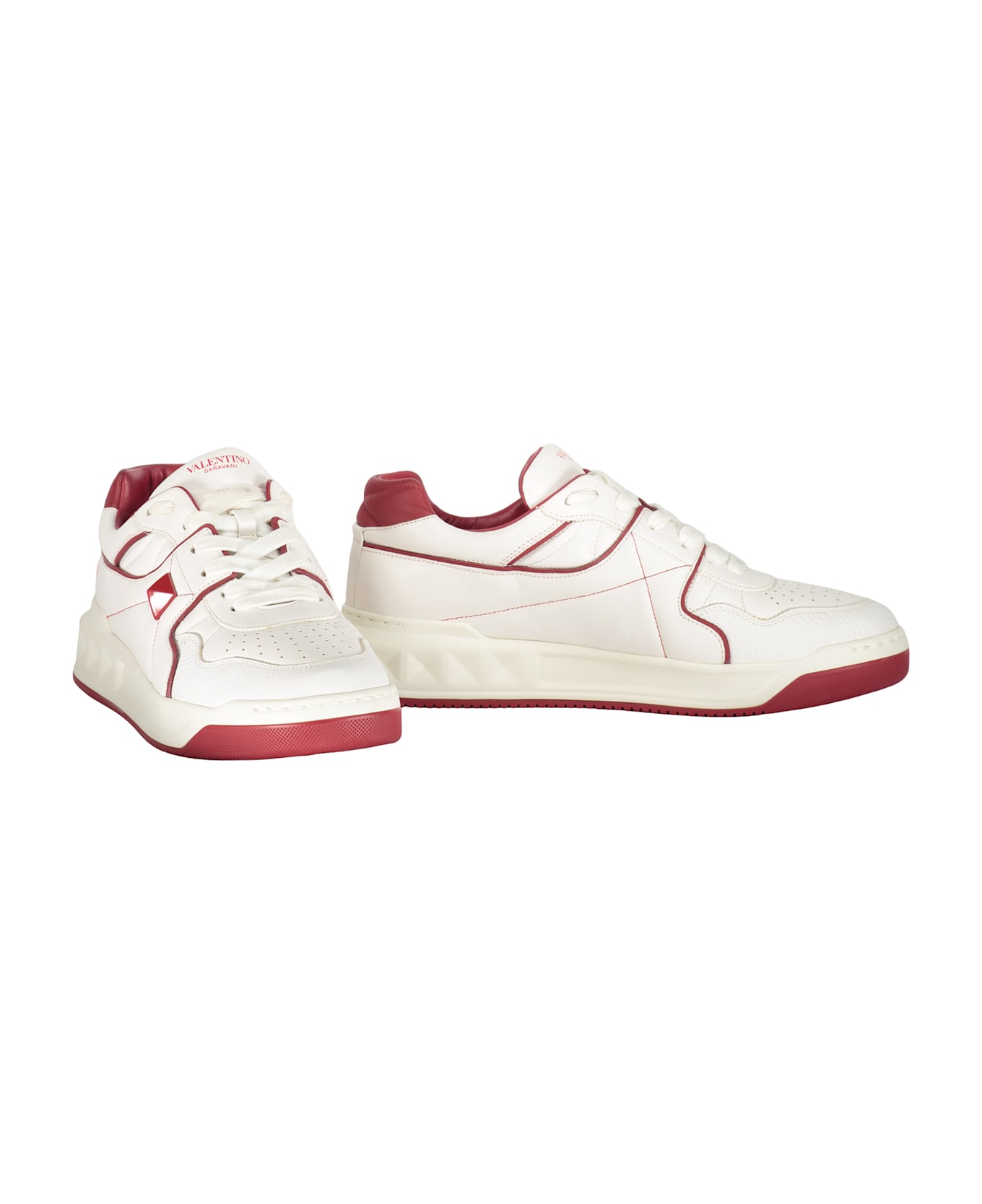 Valentino Garavani Leather Low-top Sneakers - White
