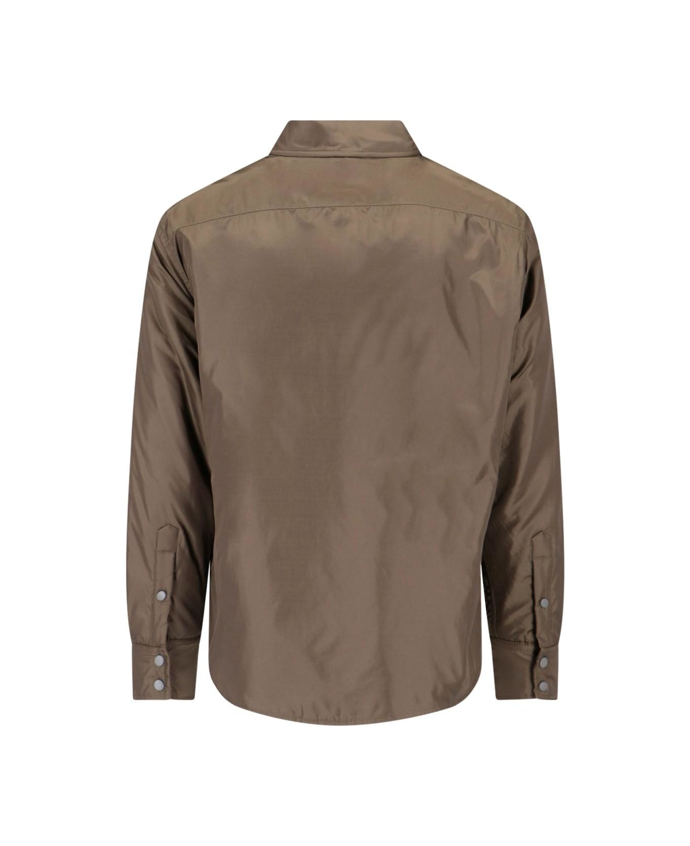 Aspesi Nylon Shirt Jacket - Militare