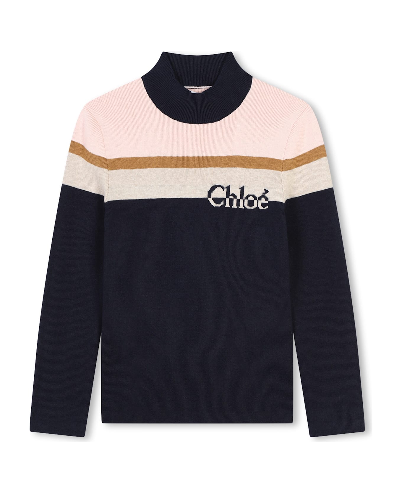 Chloé Pull Con Stampa Logo - Blue