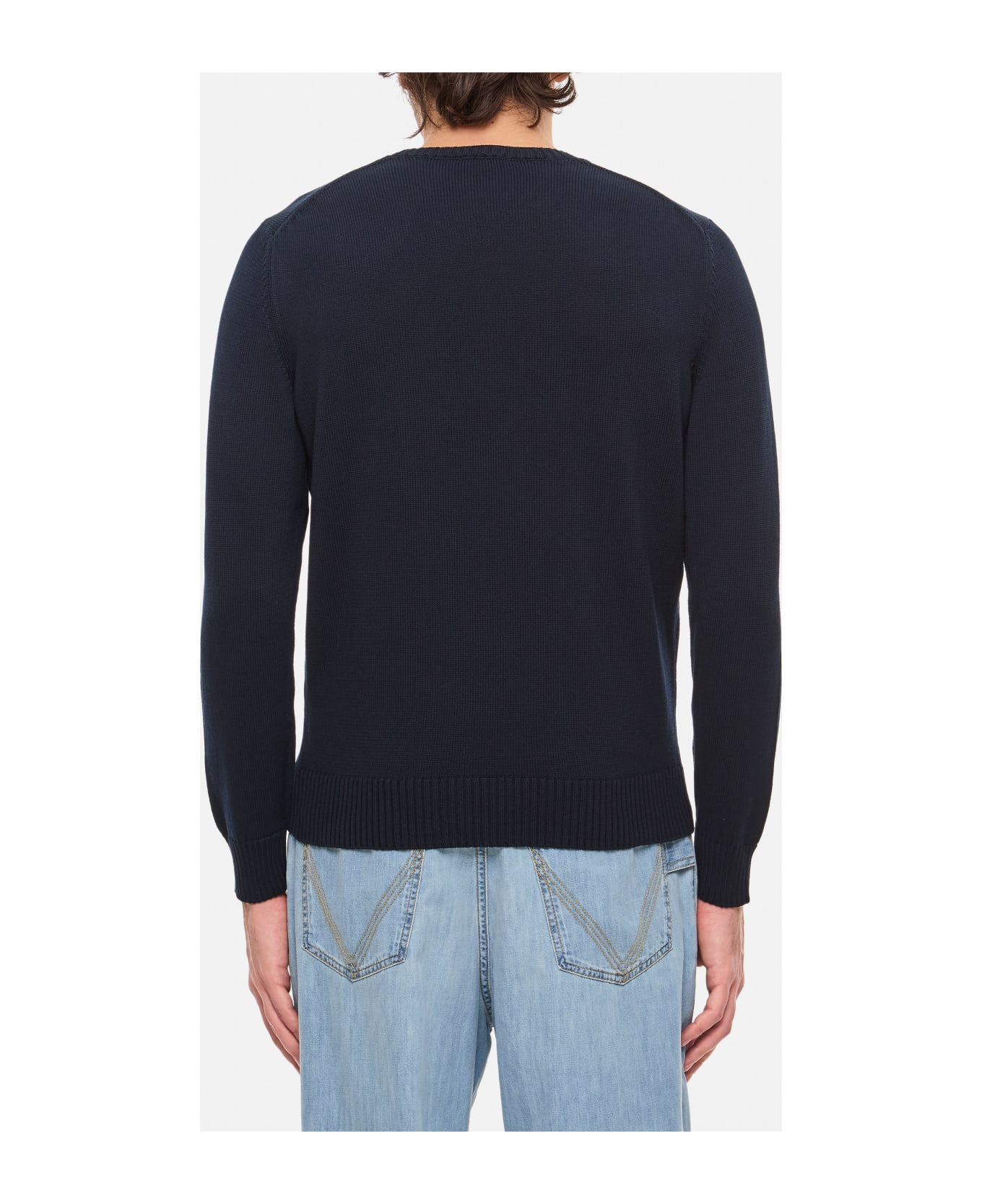 Drumohr Crewneck Sweater - Blue ニットウェア