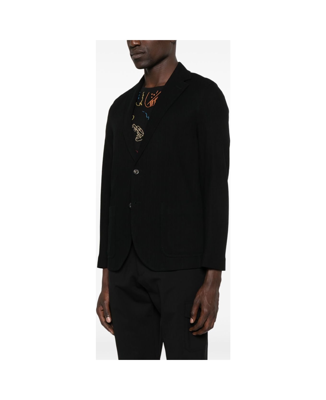 Circolo 1901 Cotton Single-breasted Jacket - Black