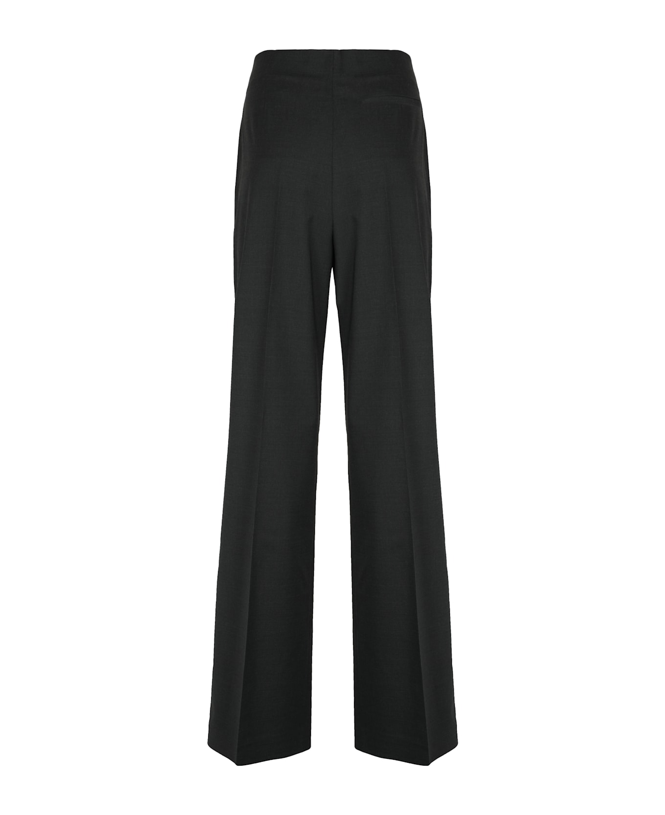 Alberta Ferretti Wool Trousers - black