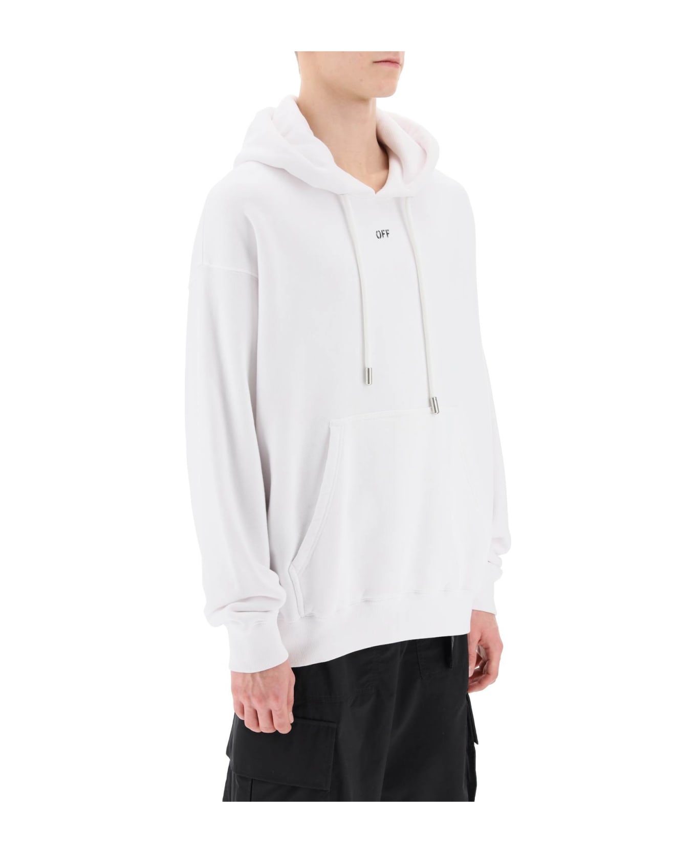 Off-White Skate Hoodie With Off Logo - White Black