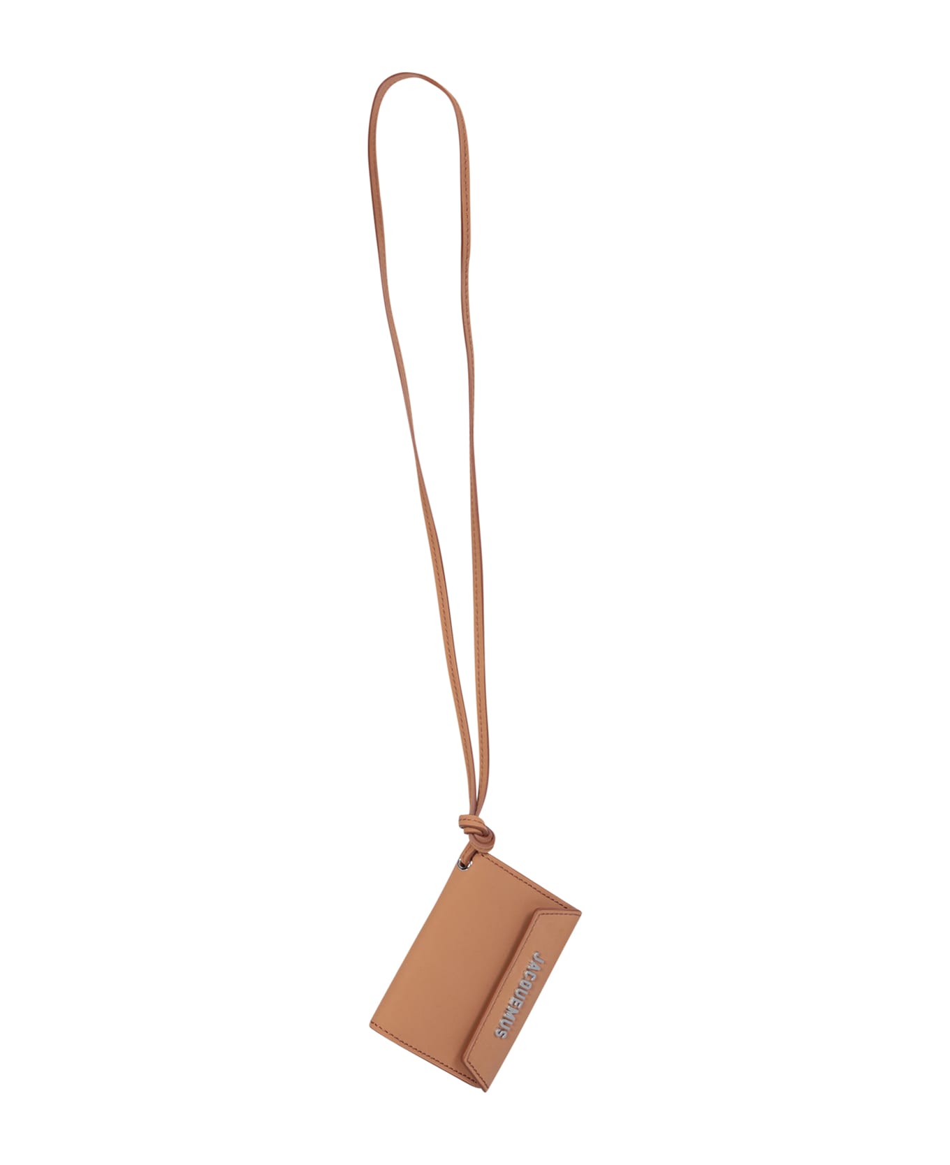 Jacquemus Leather Wallet With Strap - Brown 財布