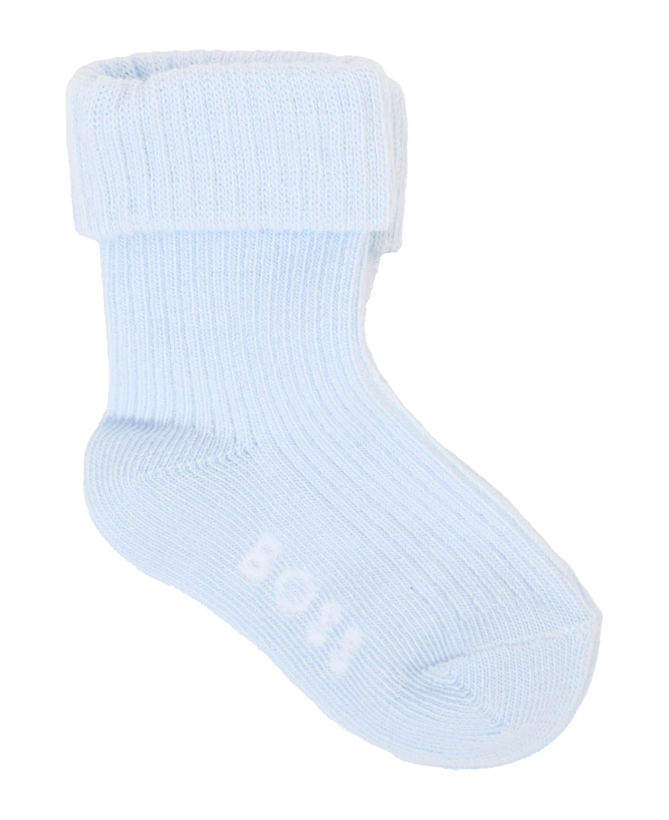 Hugo Boss Multicolor Set For Baby Boy - Light Blue