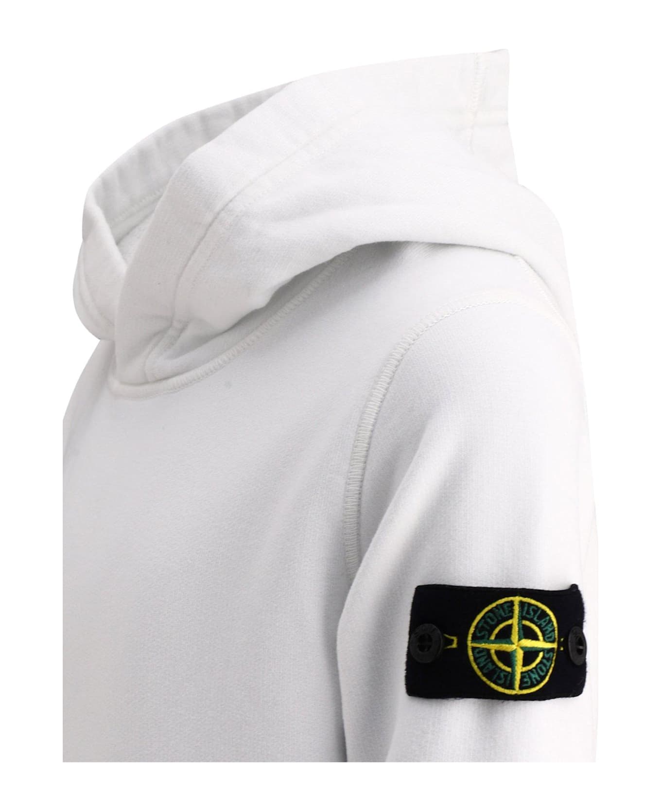 Stone Island Compass-badge Long-sleeved Hoodie