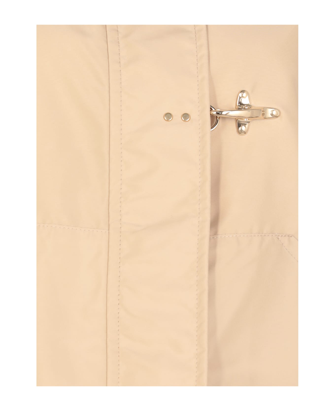 Fay Waterproof Short Parka - Beige
