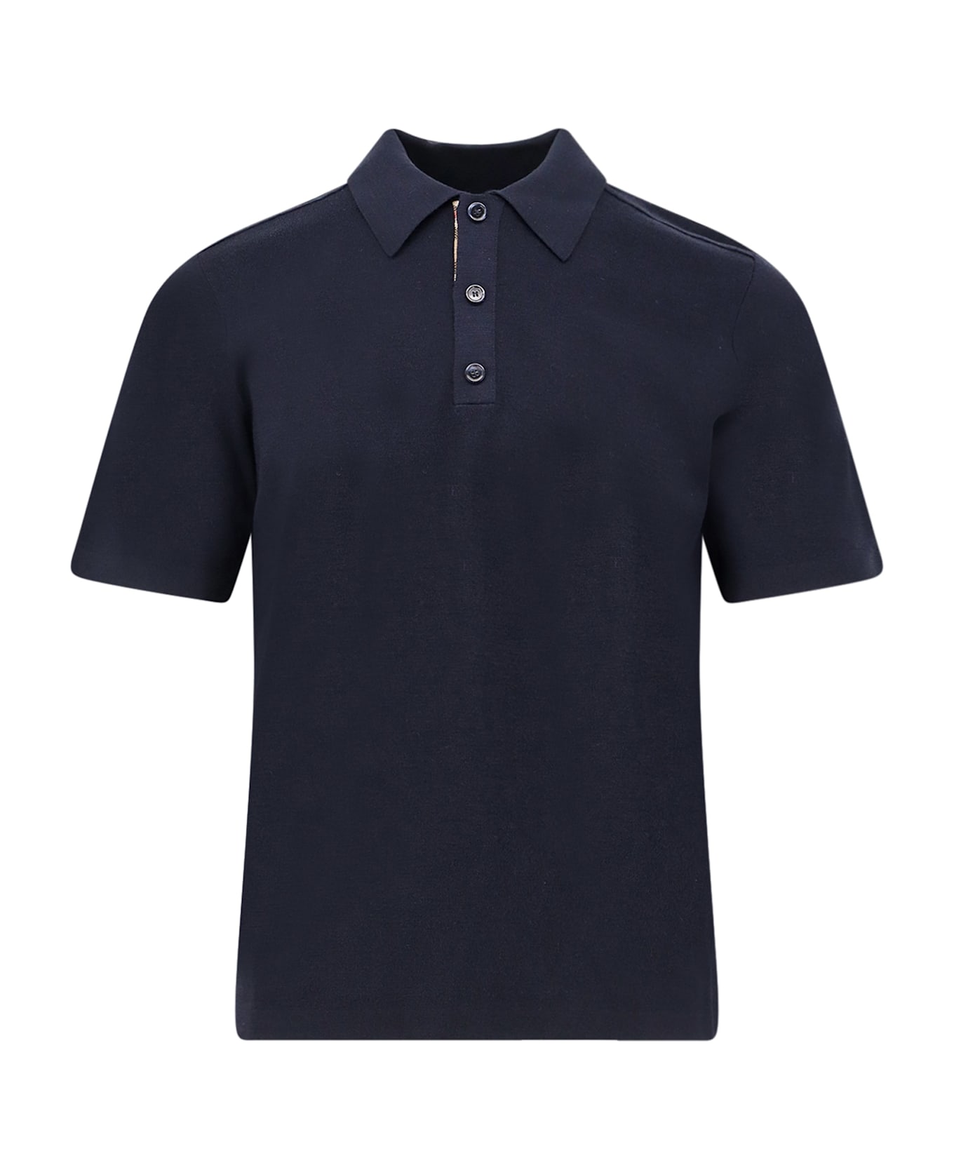 Burberry Wool Polo Shirt - Blue