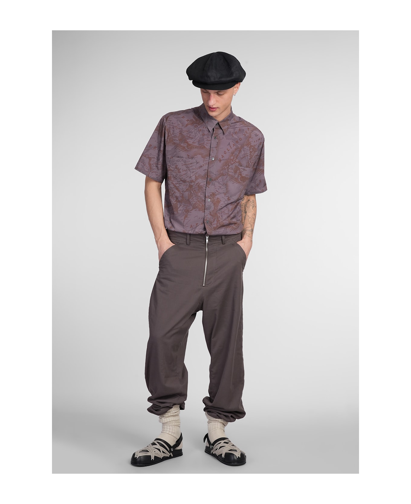 Magliano Shirt In Brown Polyamide - brown