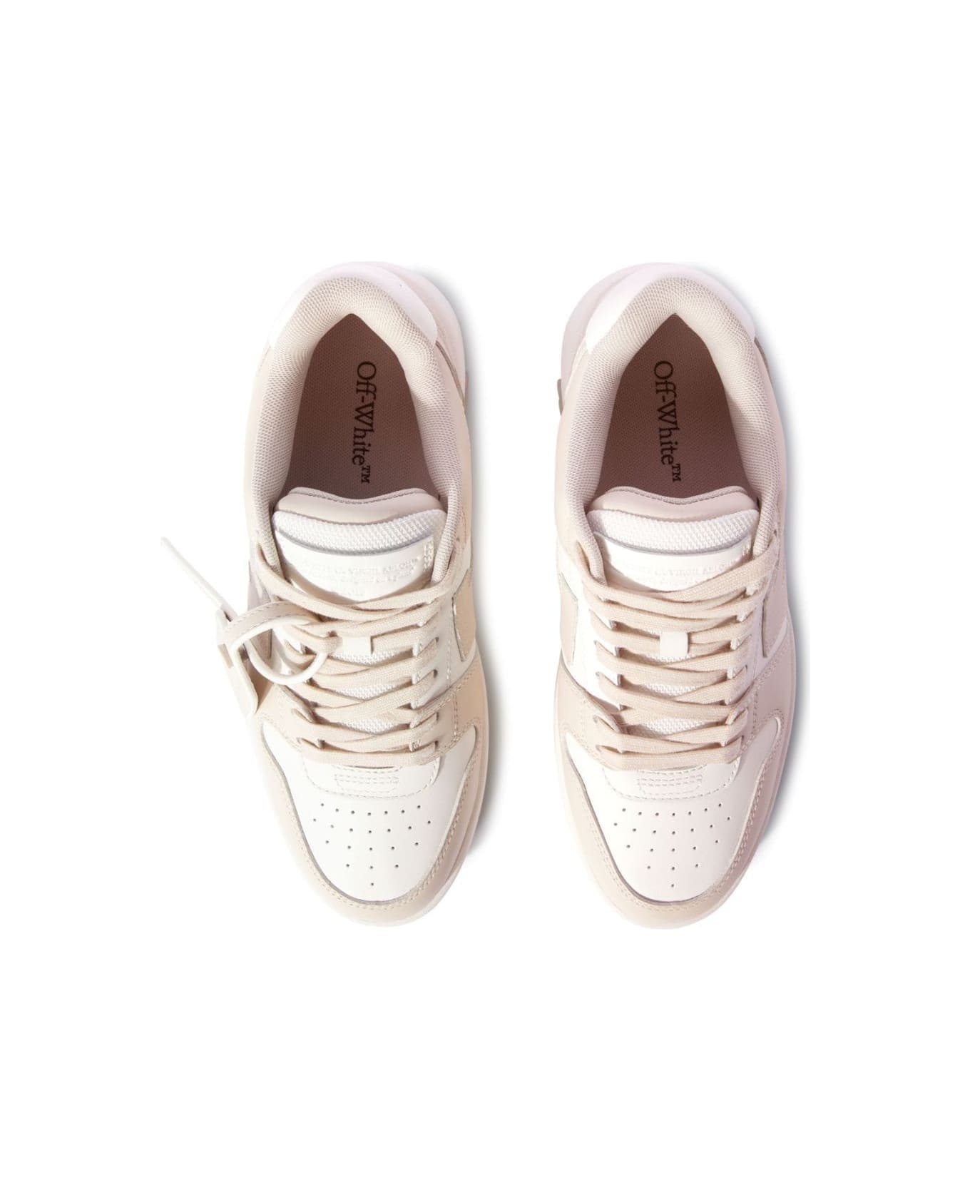 Off-White Out Of Office Leather Sneakers - Beige