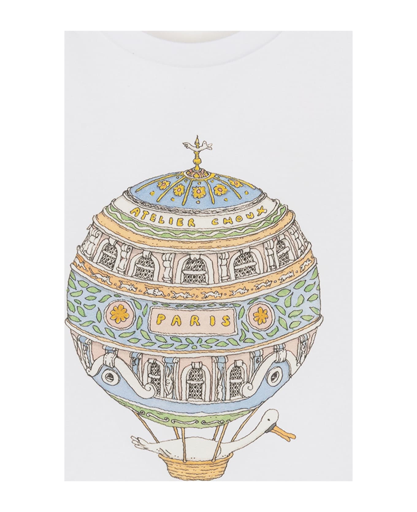 Atelier Choux Hot Air Balloons T-shirt - White