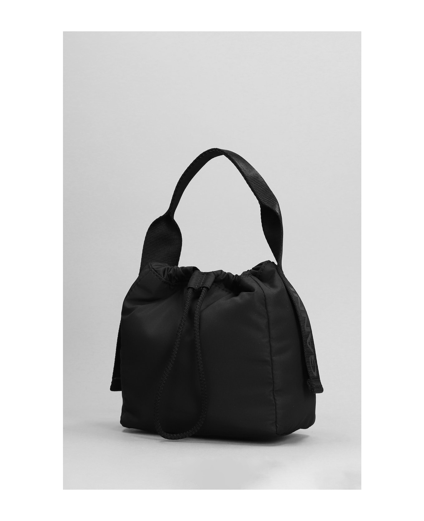Ganni Hand Bag In Black Polyester - black