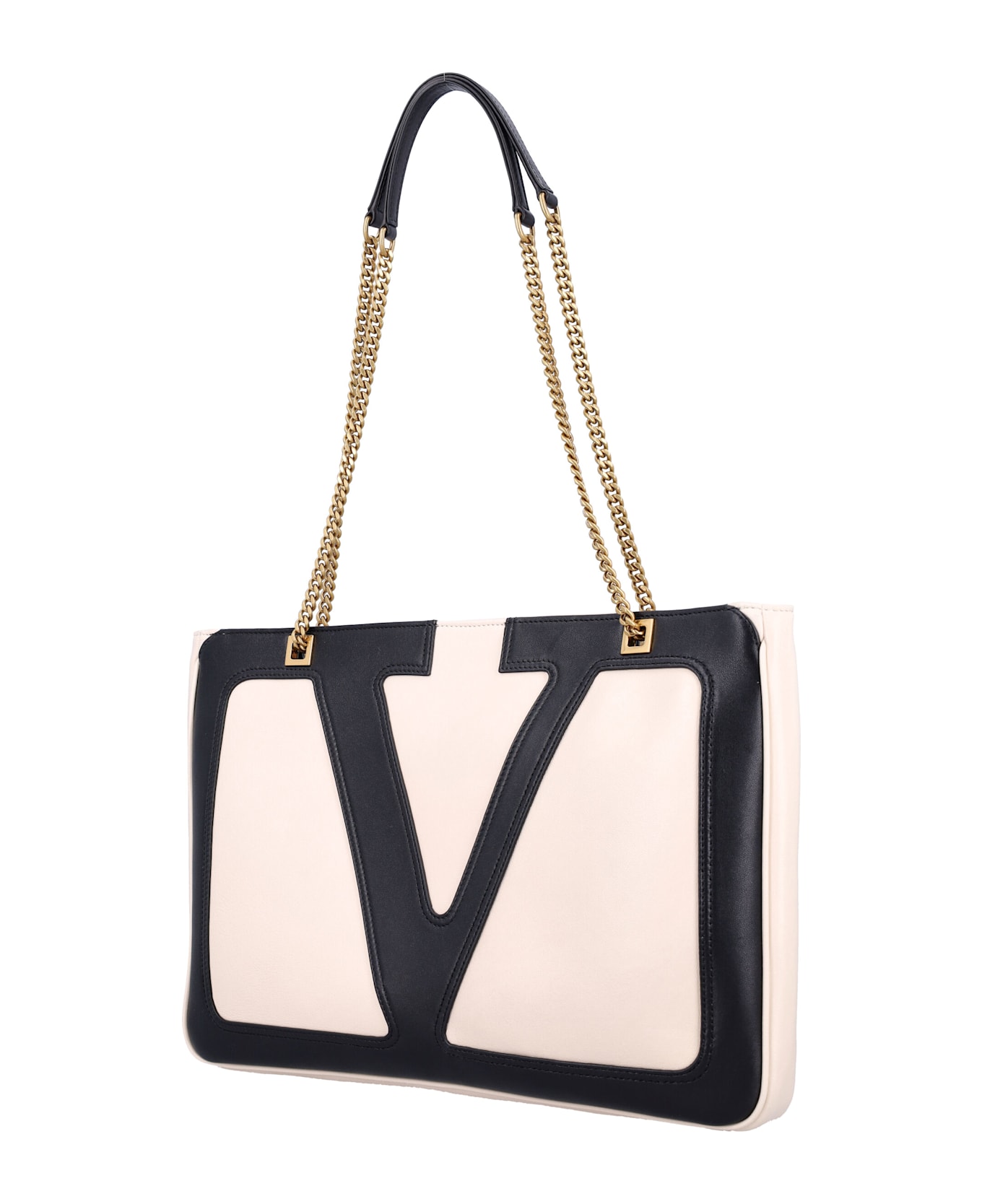 Valentino Garavani Viva Superstar Medium Shopping Bag - BUTTERWHITENERO