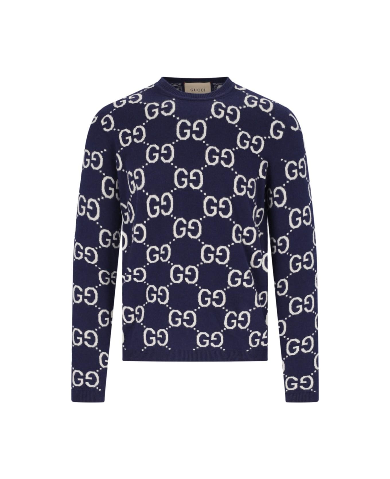 Gucci 'gg Jacquard' Sweater - Blue ニットウェア