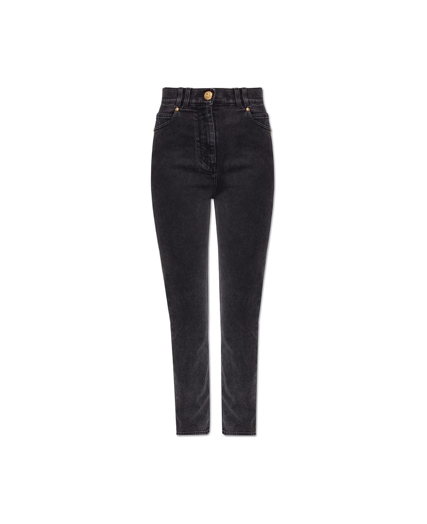 Balmain Slim Cut High Waist Jeans | italist