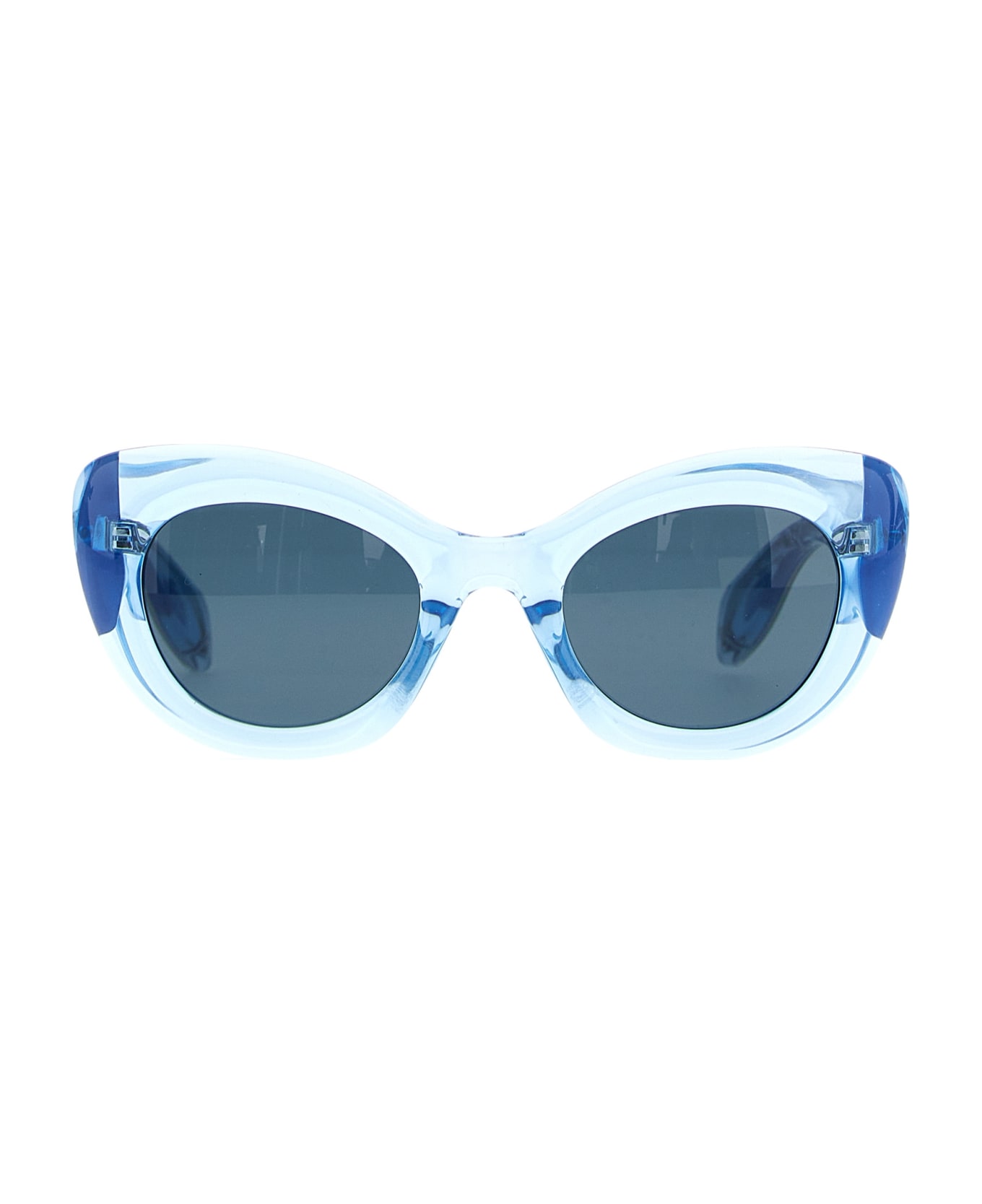Alexander McQueen 'the Curve Cat-eye' Sunglasses - Light Blue