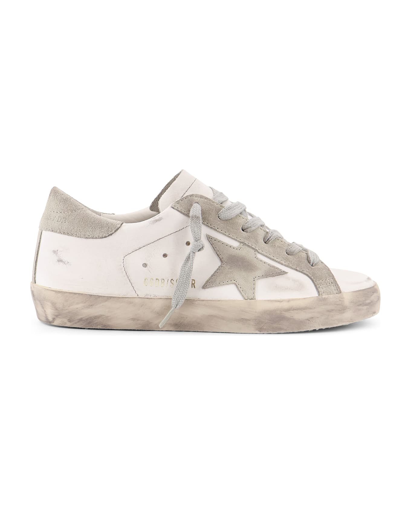 Golden Goose Super-star Classic With List Leather Sneakers - White ice