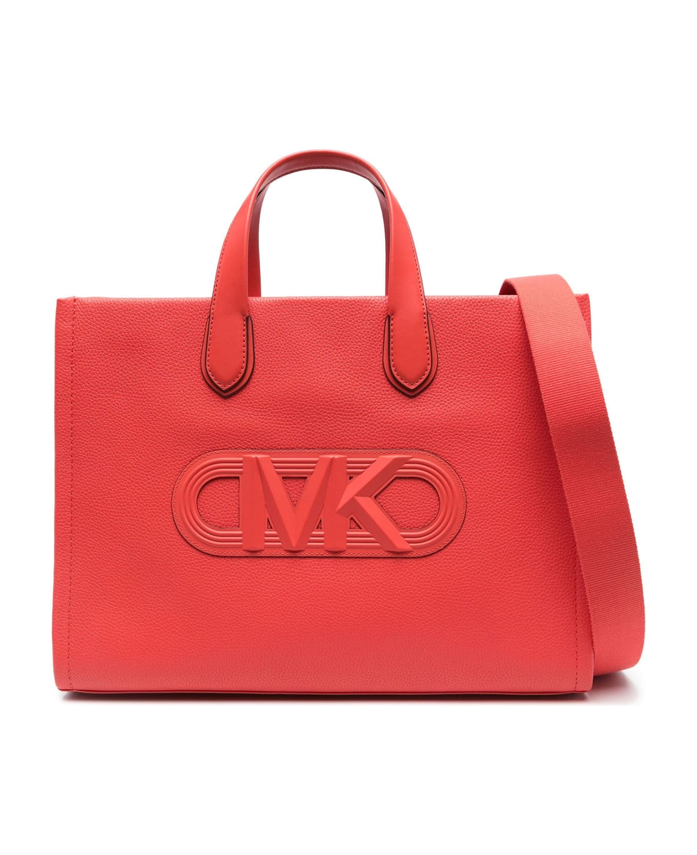 Michael Kors Large Tote Bag With Logo - SPICED CORAL
