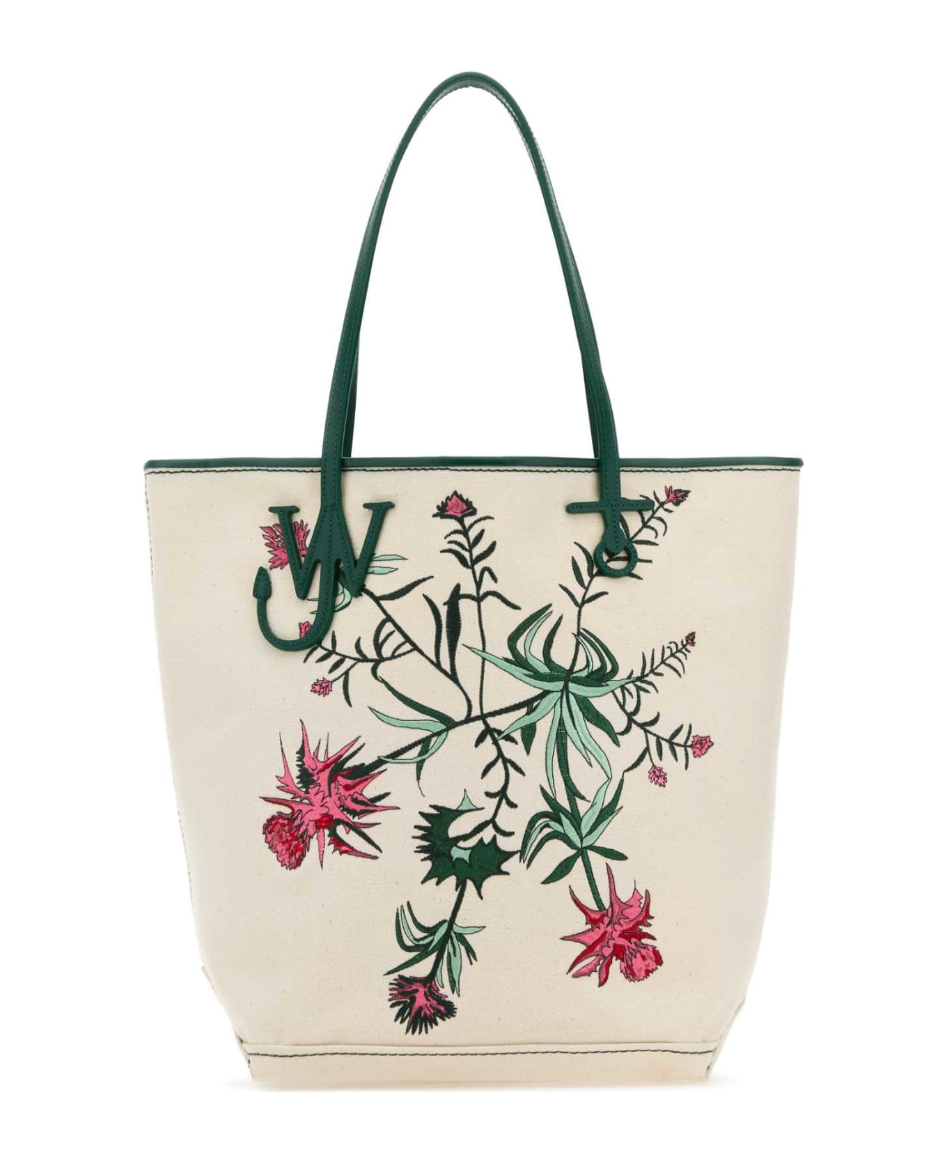 J.W. Anderson Ivory Canvas Shopping Bag - NATURALMULTI トートバッグ