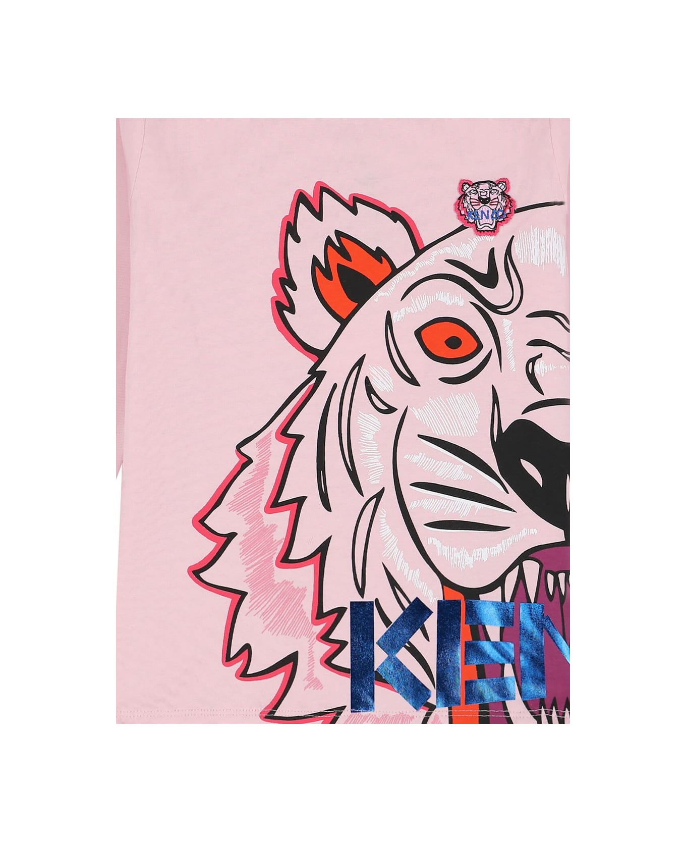 Kenzo Kids T-shirt M/l Tiger - PINK