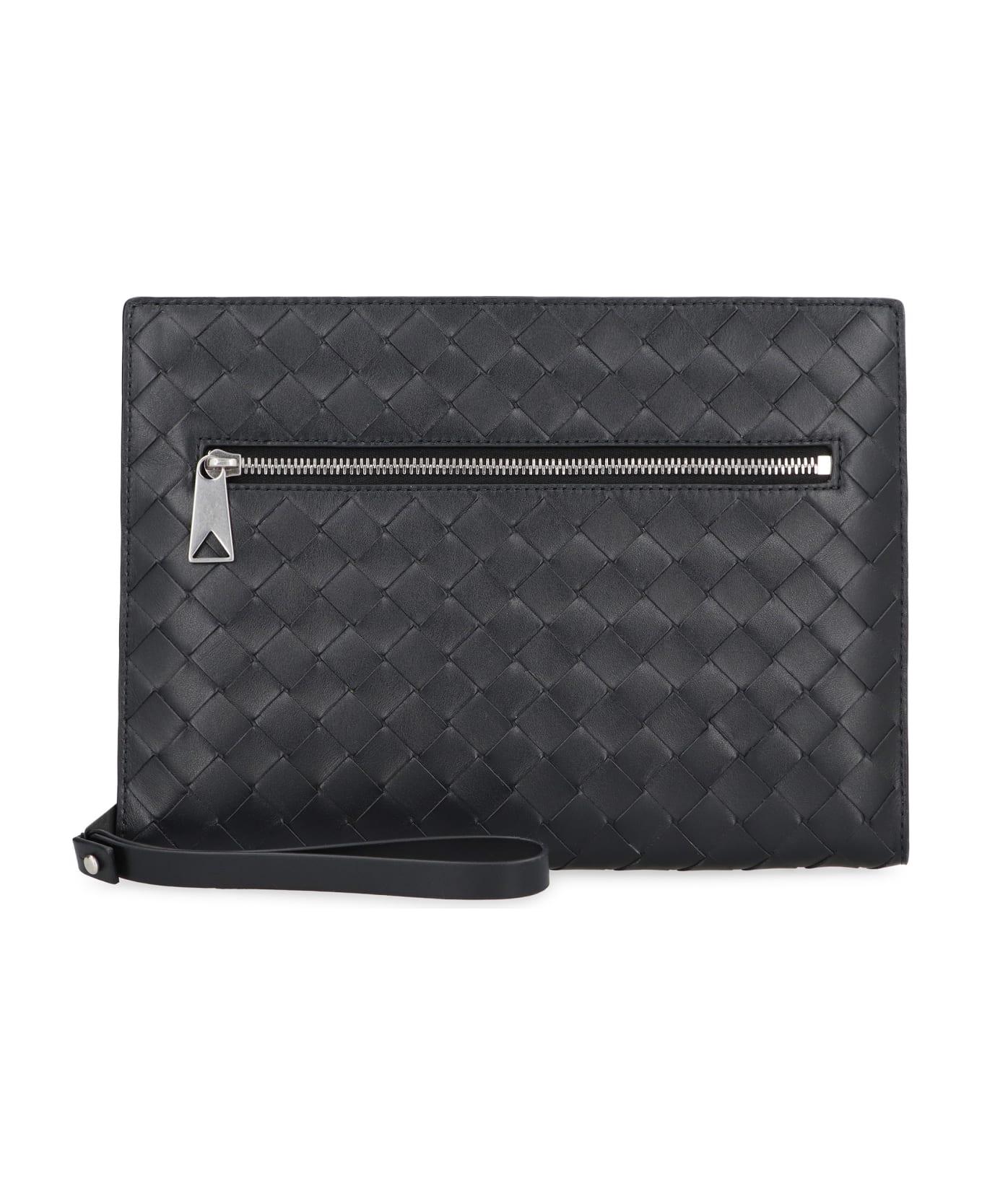 Bottega Veneta Intrecciato Vn Document Case - black