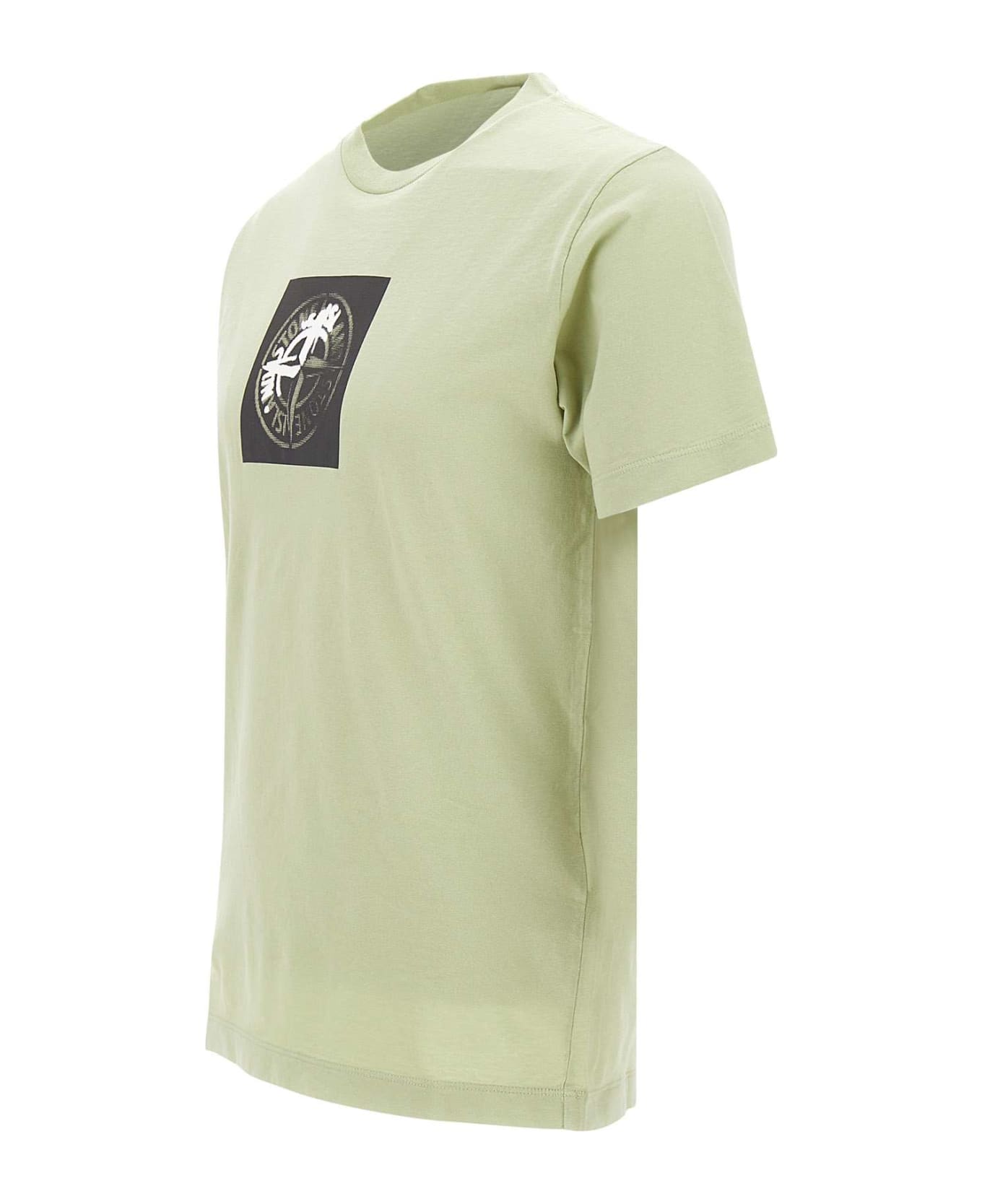 Stone Island Cotton T-shirt - GREEN