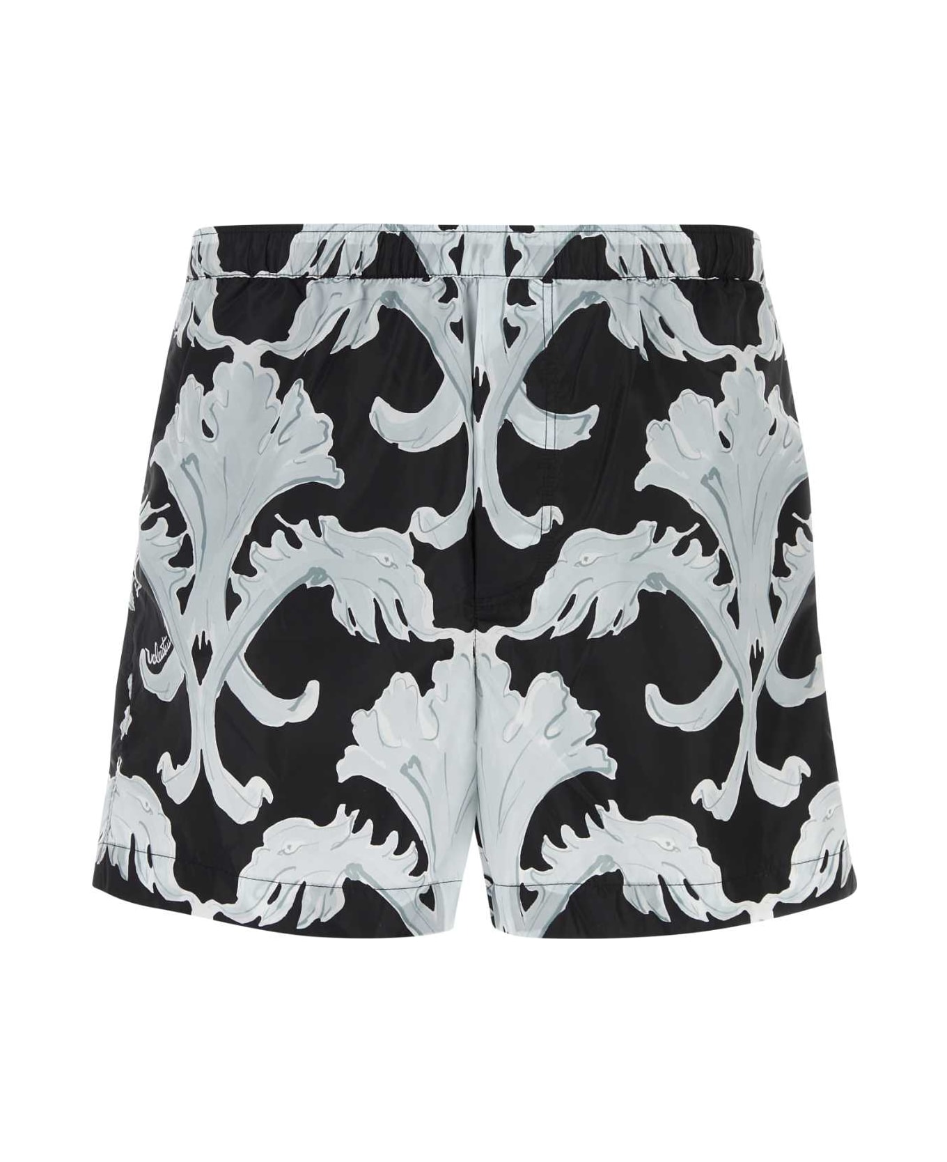 Valentino Garavani Metamorphos Wall-print Swim Shorts - STWALLNEROPERLA