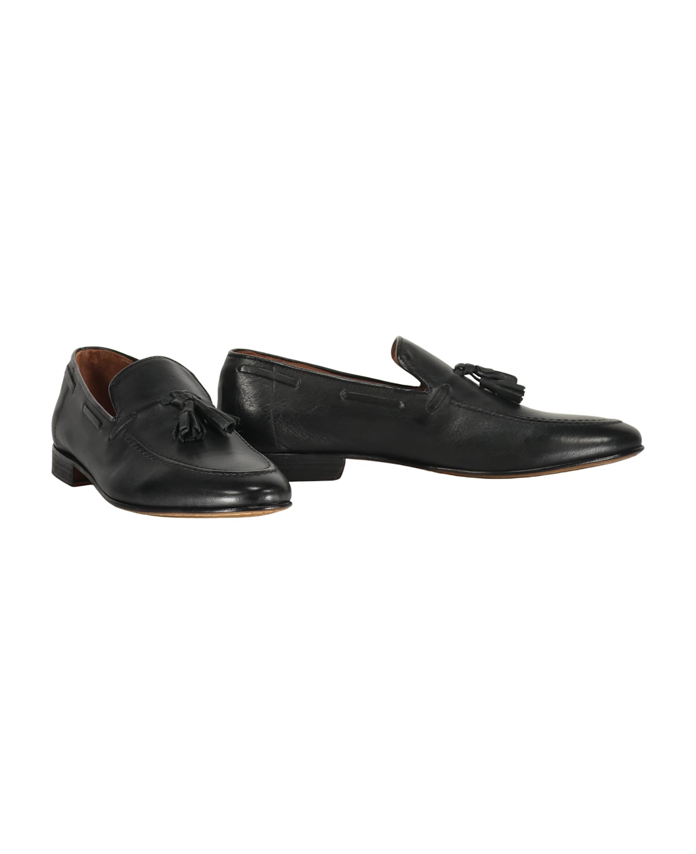 Bruno Magli Calfskin Loafers - black
