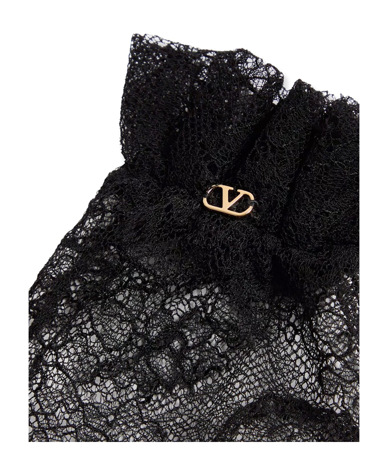 Valentino Garavani Lace Gloves - Black
