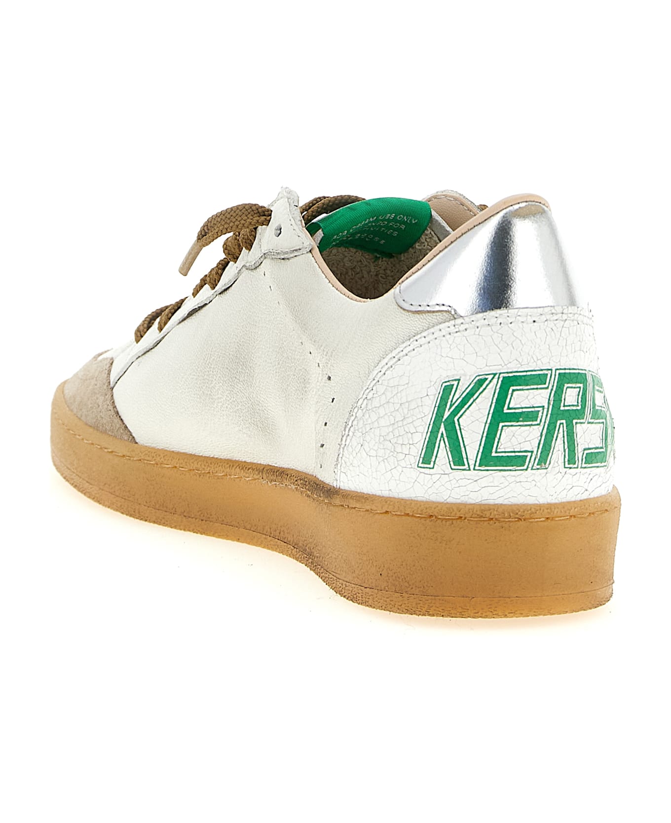 Golden Goose 'ball Star' Sneakers - Silver