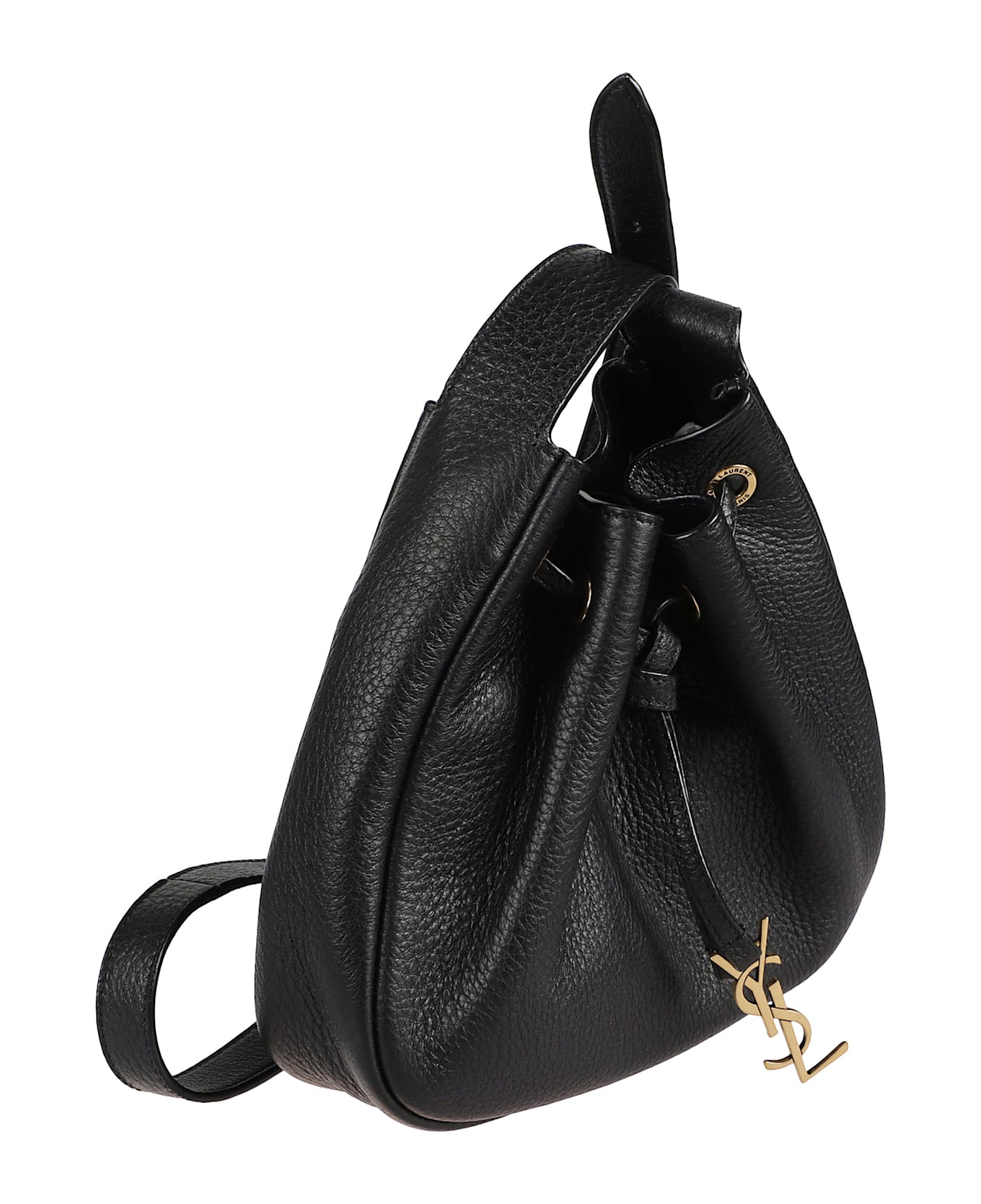 Saint Laurent Mini Paris Vii Hobo Bag - Black