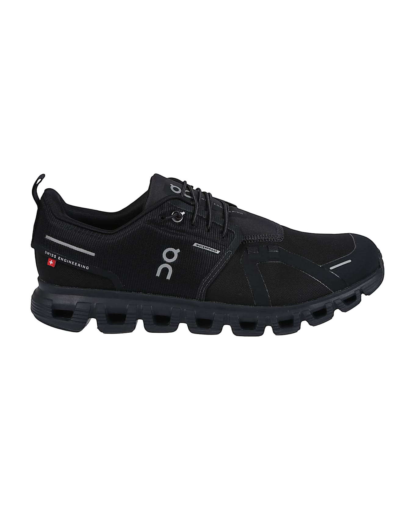 ON Cloud 6 Waterproof Sneakers - Black/black