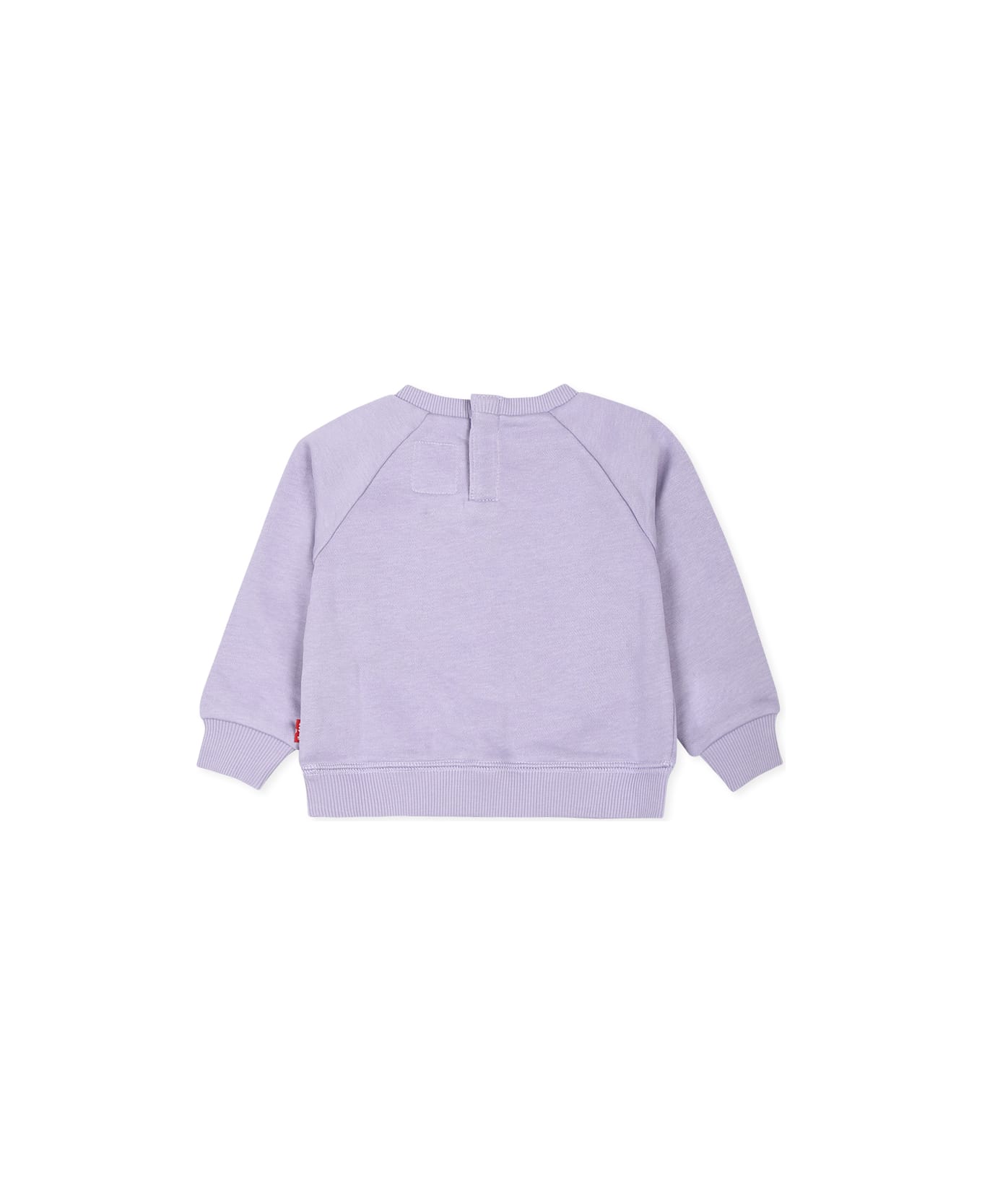 Levi's Purple Sweatshirt For Baby Girl With Logo - Violet