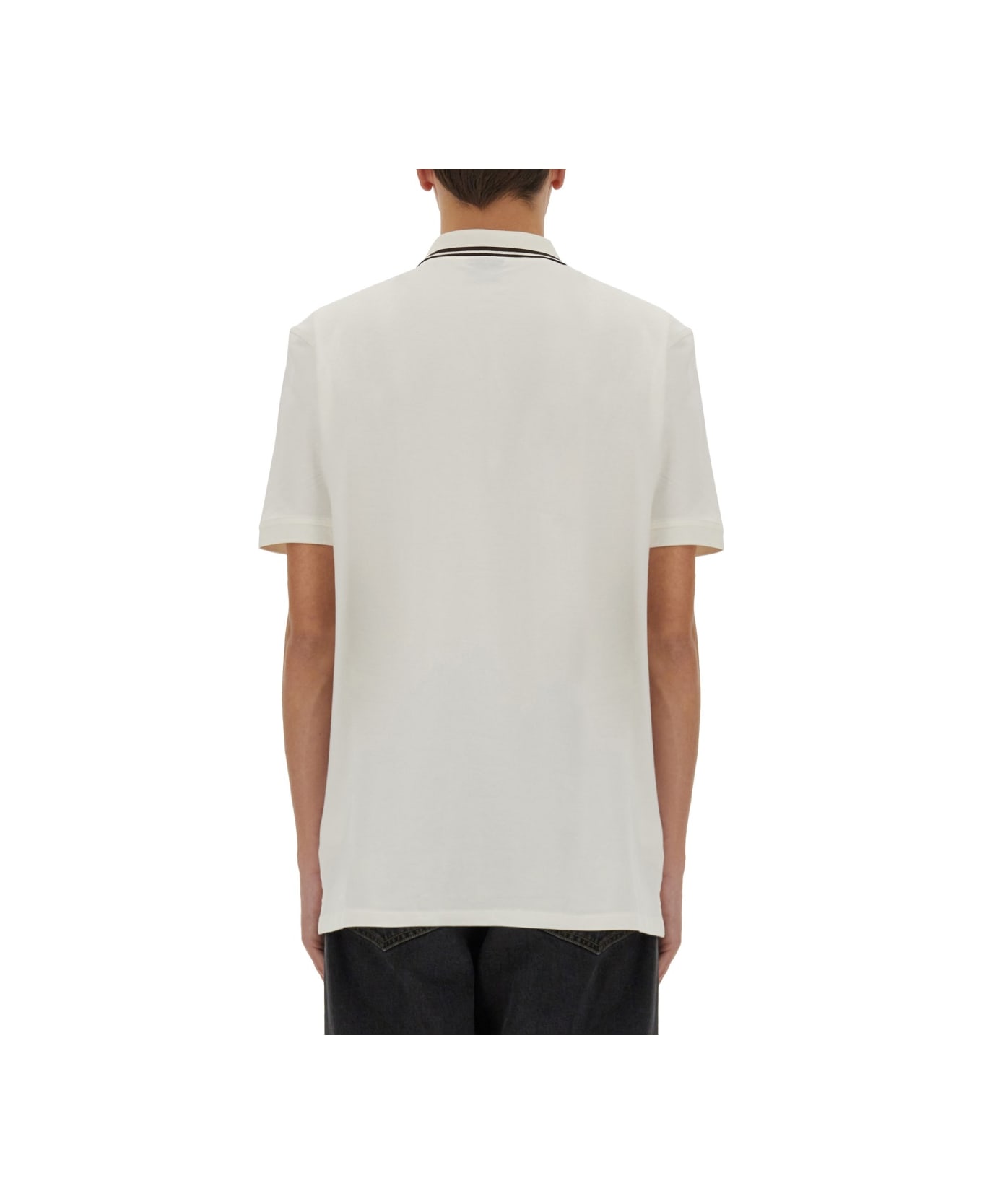 PS by Paul Smith Cotton Pique Polo - WHITE
