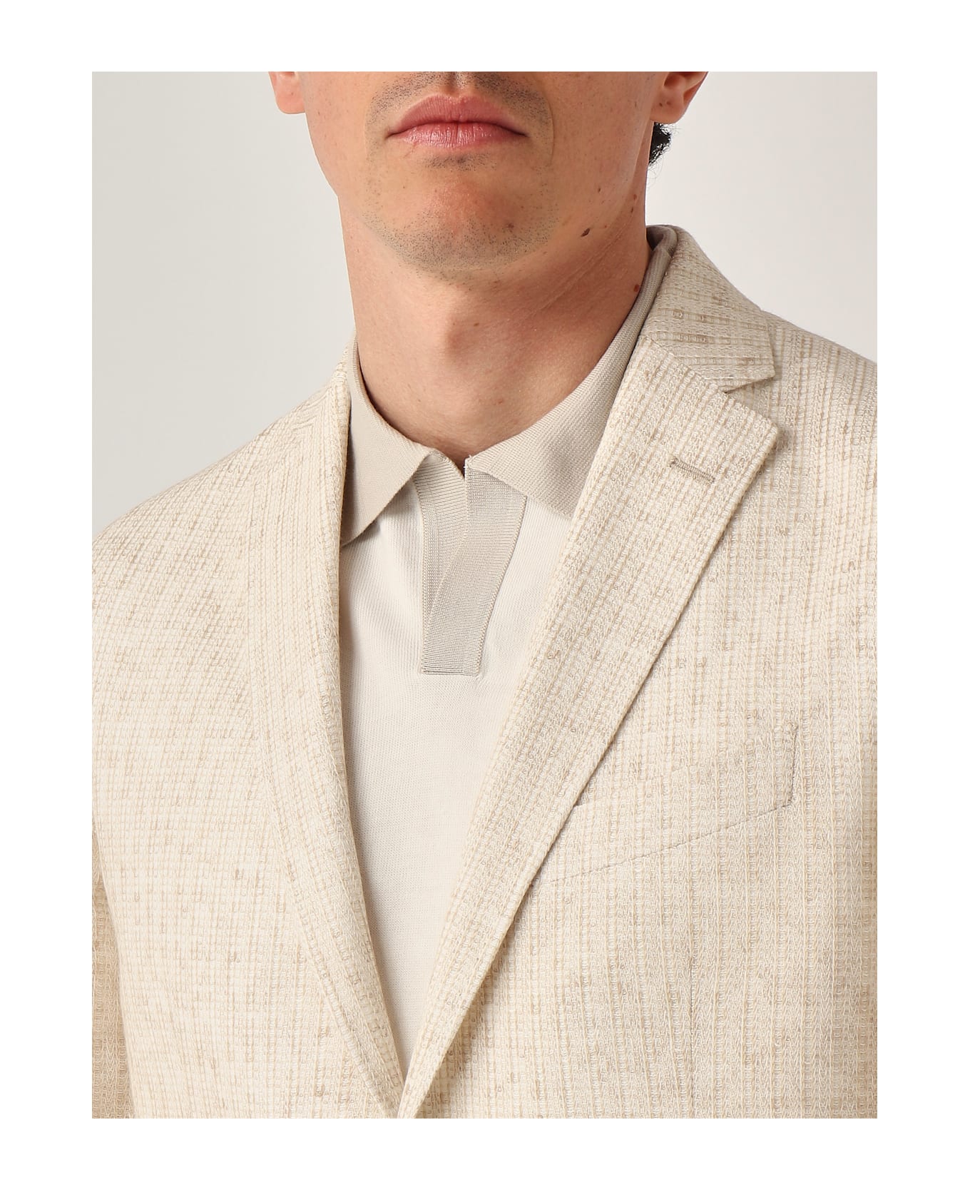 Etro Giacca Roma In Jersey Regular-fit Jacket - BEIGE