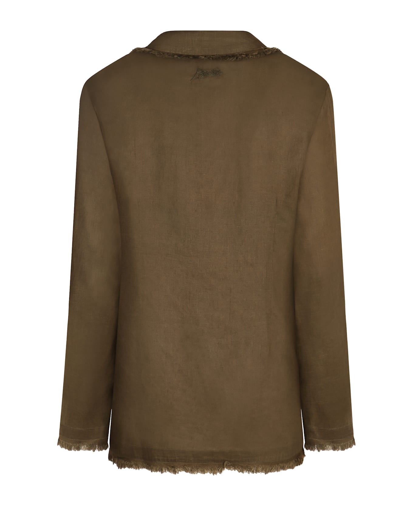 Parosh Beach Linen Jacket - green