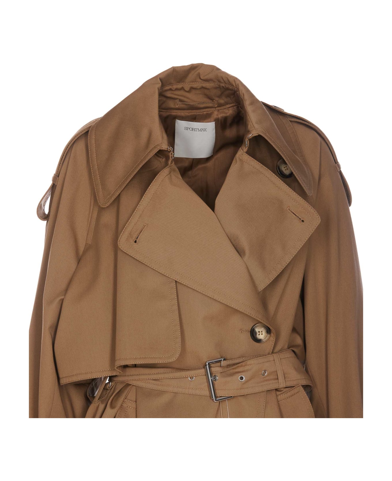 SportMax Doublebreasted Belted Coat - 1