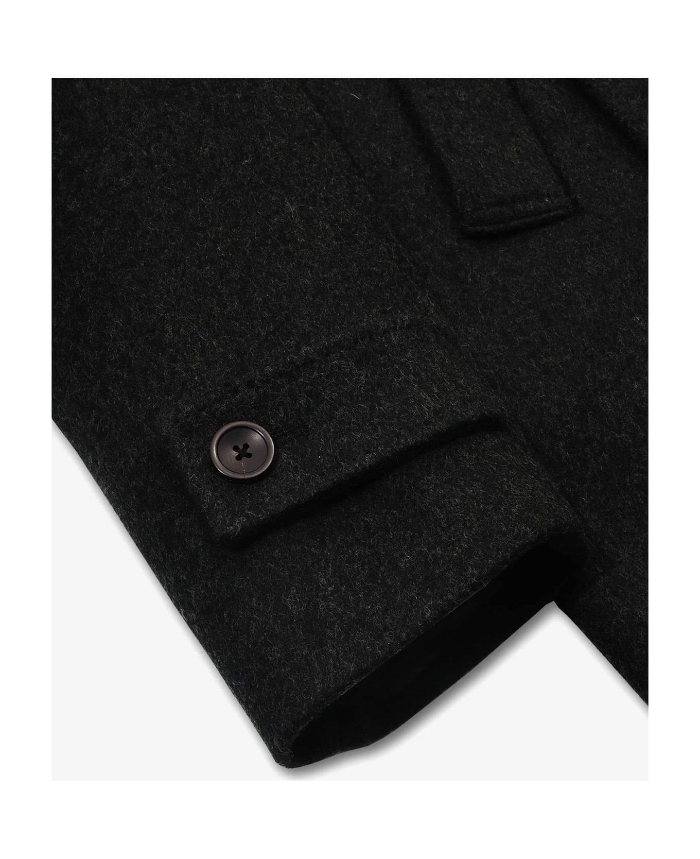 Larusmiani Wool And Cashmere Peacoat Fitz Roy Coat - Grey