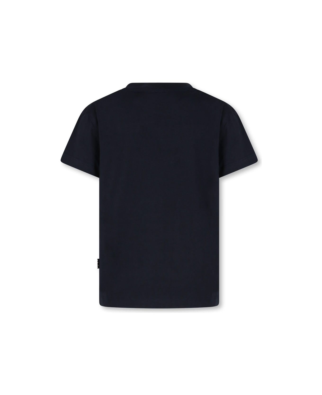 Molo Blue T-shirt For Kids With Logo - Blue
