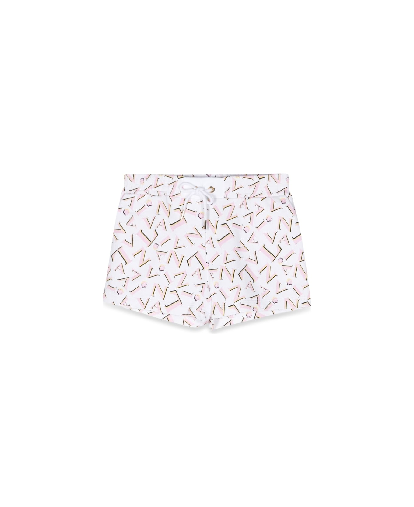 Lanvin Allover Logo Shorts - MULTICOLOUR