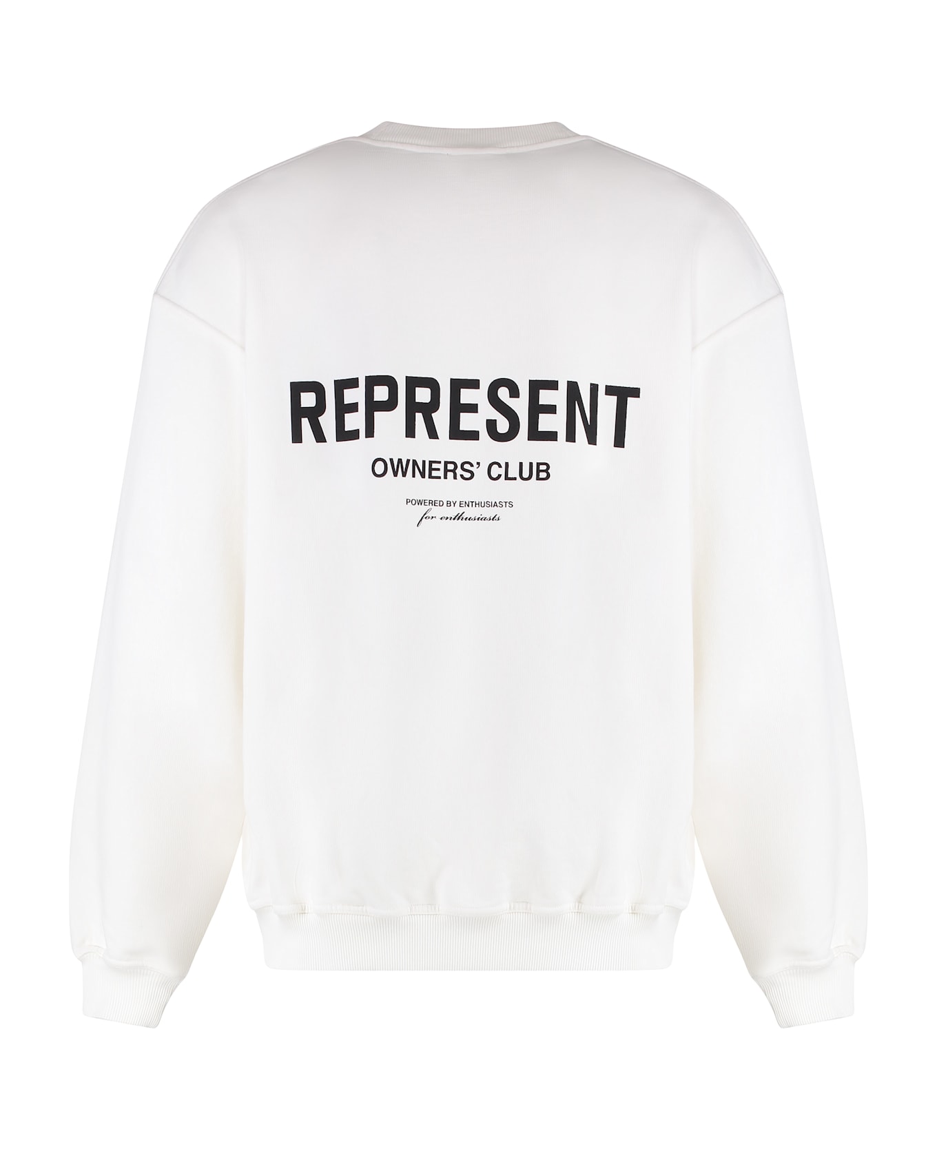 REPRESENT Cotton Crew-neck Sweatshirt - White