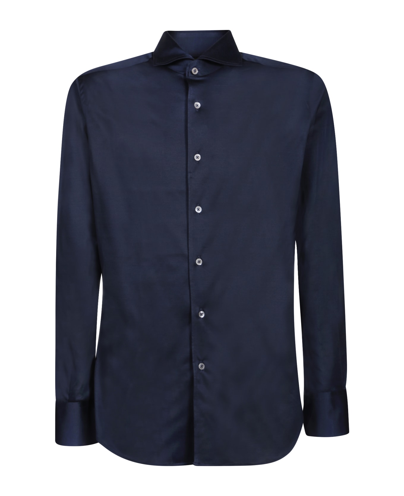 Canali Cotton Blue Shirt - Blue シャツ