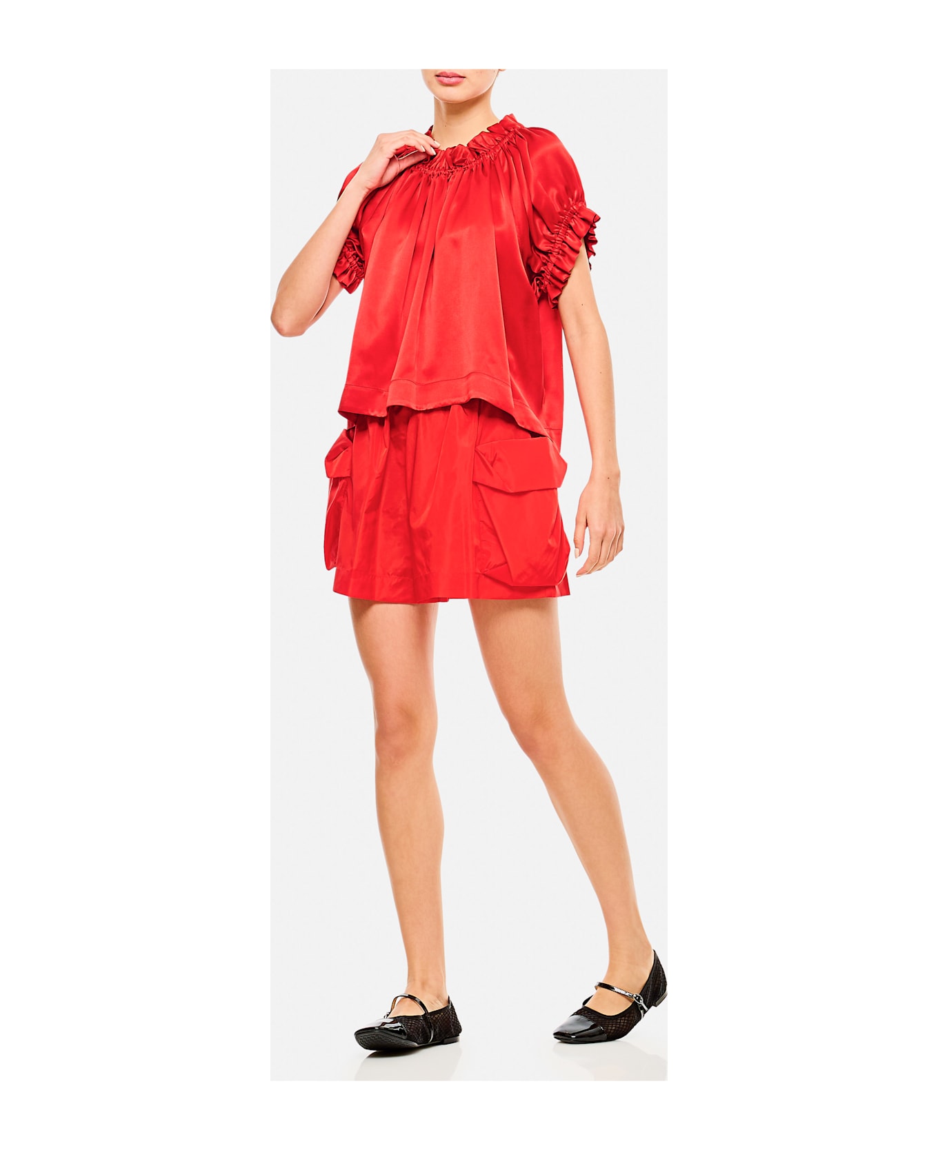 Simone Rocha Cargo Shorts - Red ショートパンツ