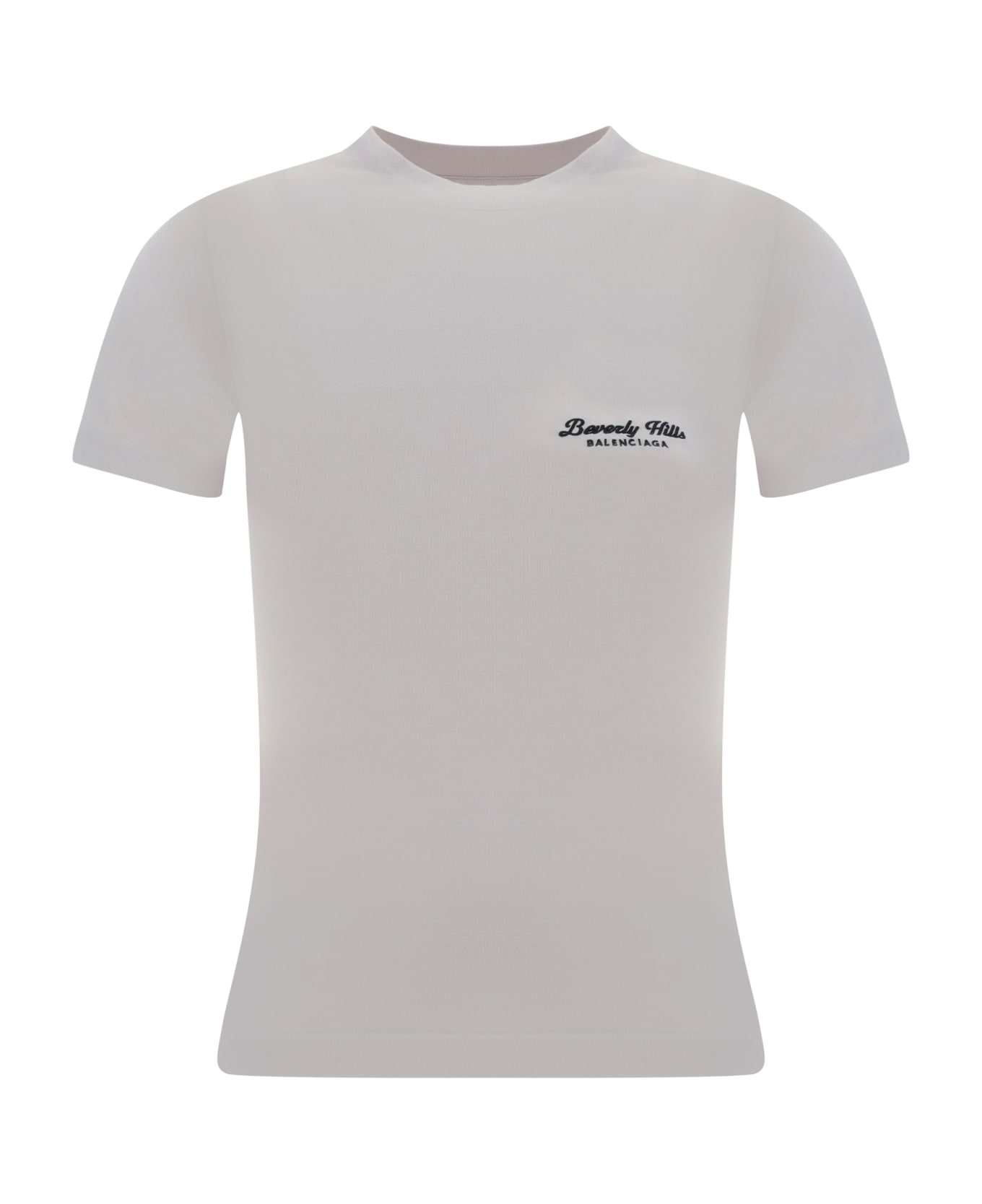 Tシャツ・カットソー BALENCIAGA Women Tops 768075TQVS53307 White Balenciaga logo-embroidered T-shirt | White | FARFETCH
