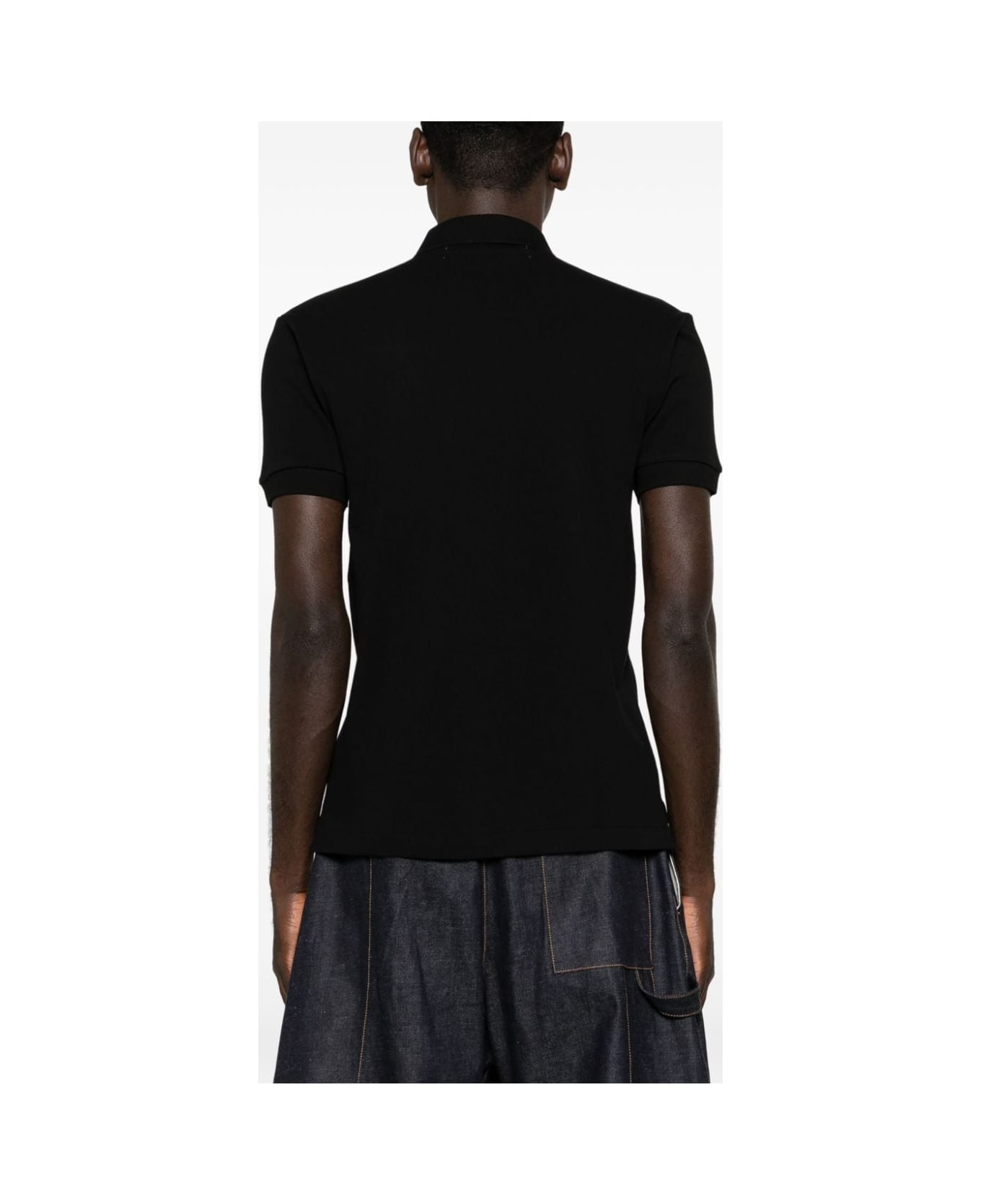 Comme des Garçons Cotton Polo Shirt - Black