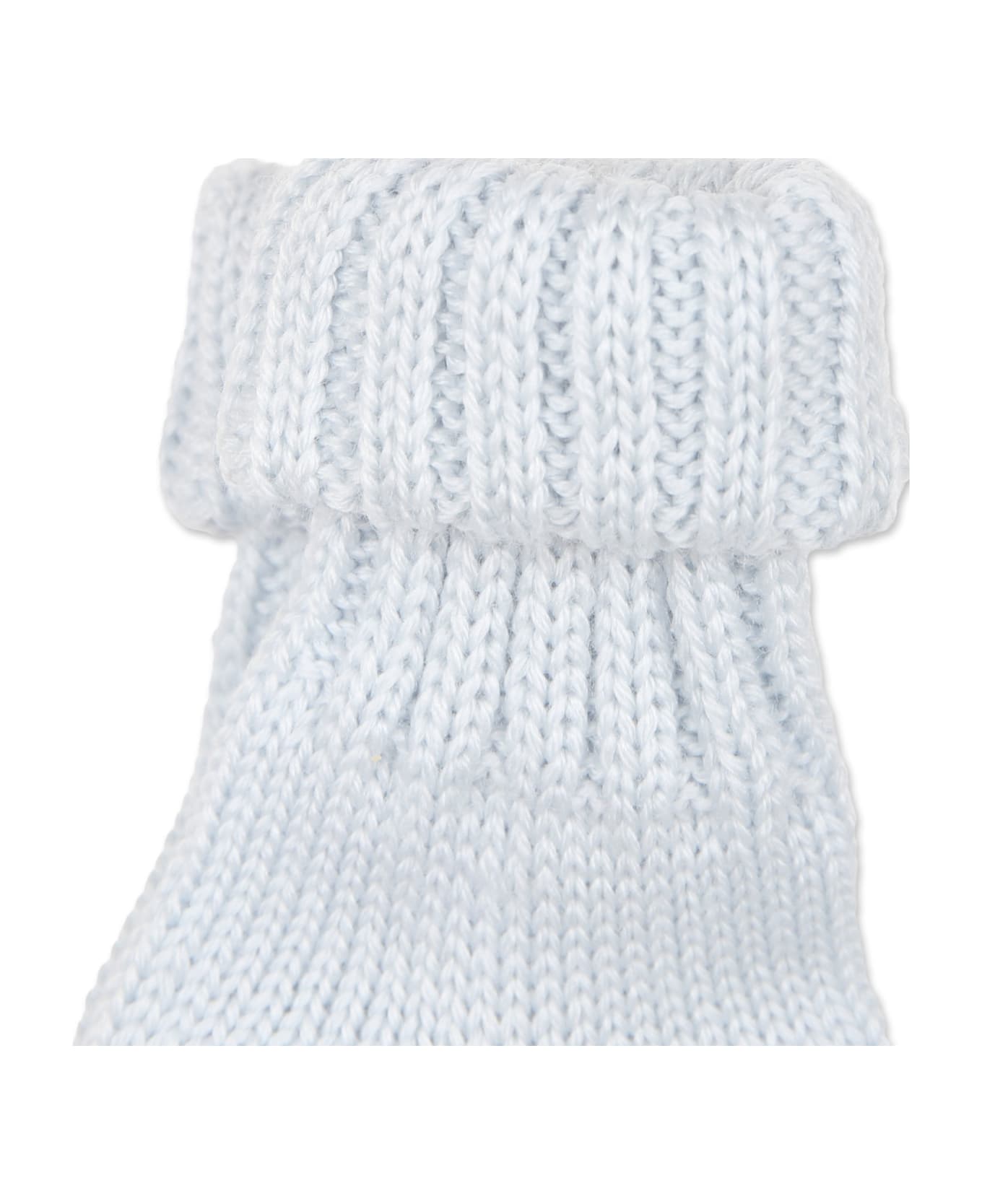 Little Bear Light Blue Socks For Baby Boy - Light Blue