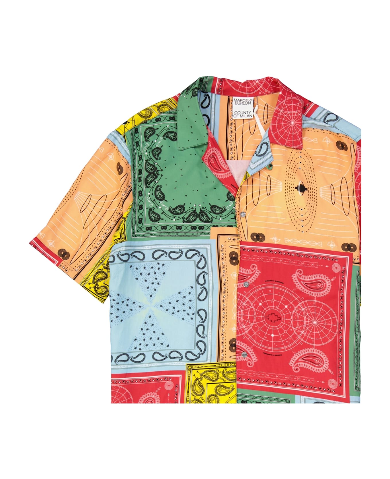 Marcelo Burlon Colour-block Shirt - Red