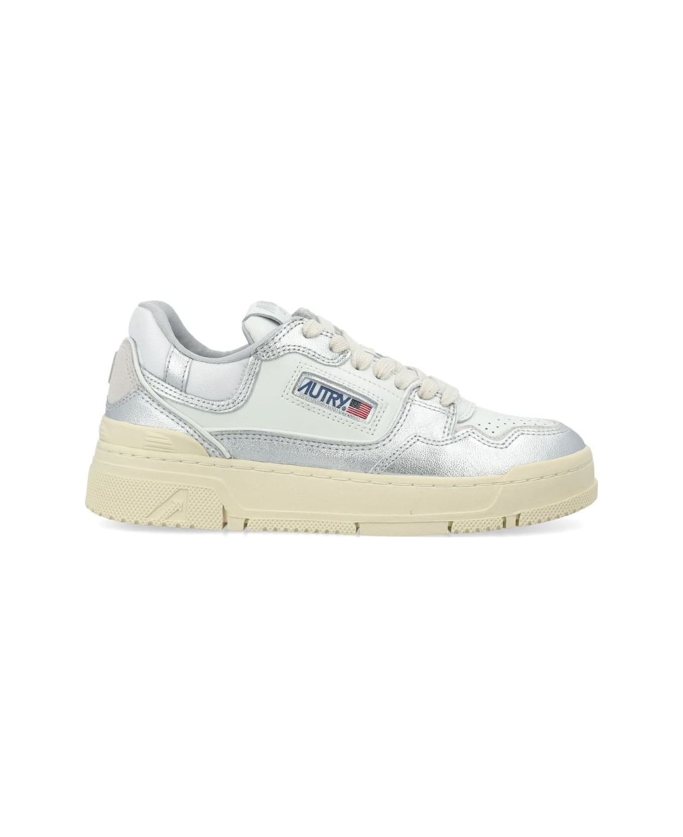 Autry Clc Low Sneakers - Wht Silver