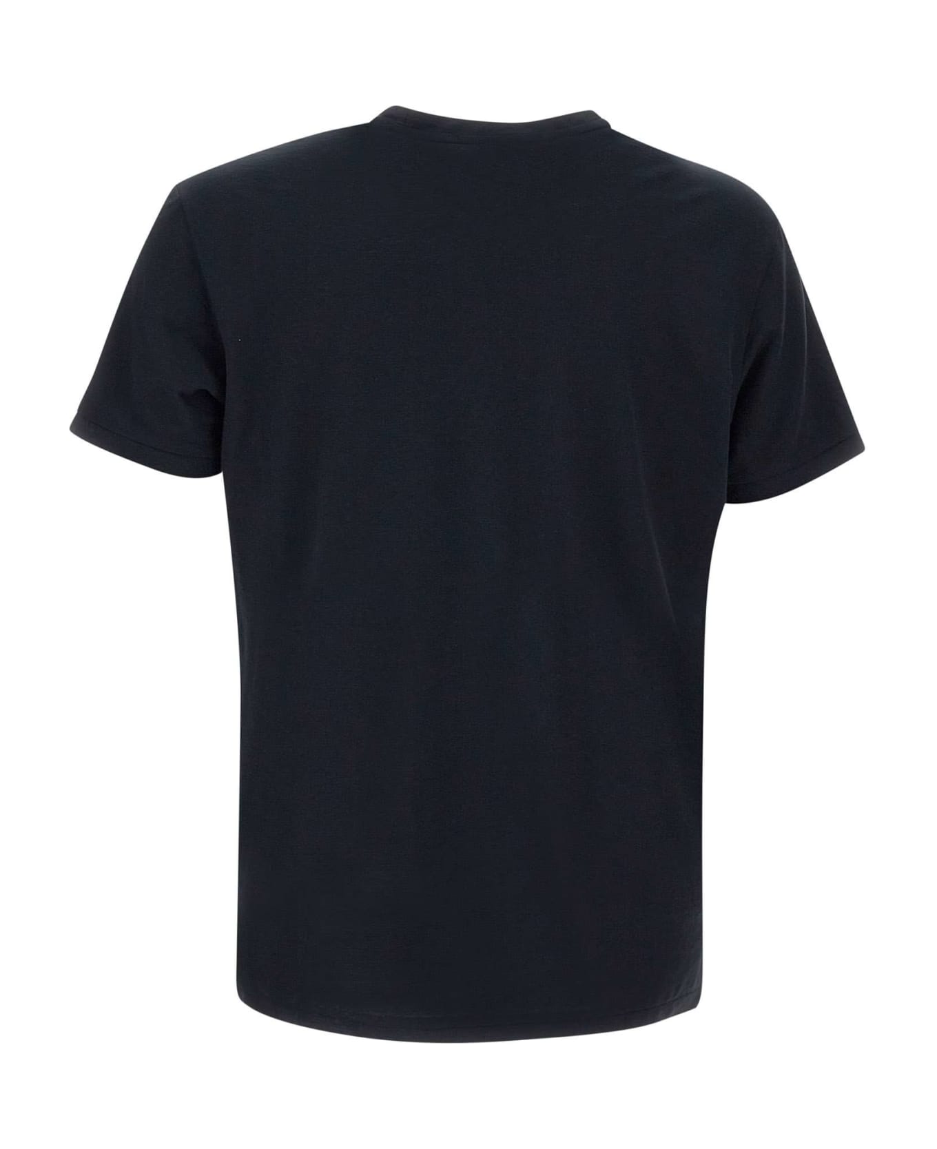 RRD - Roberto Ricci Design 'shirty Crepe' Cotton T-shirt - Blue Black